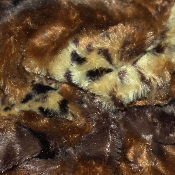 Animal Fur Fabric Grey Brown Fur Fabric