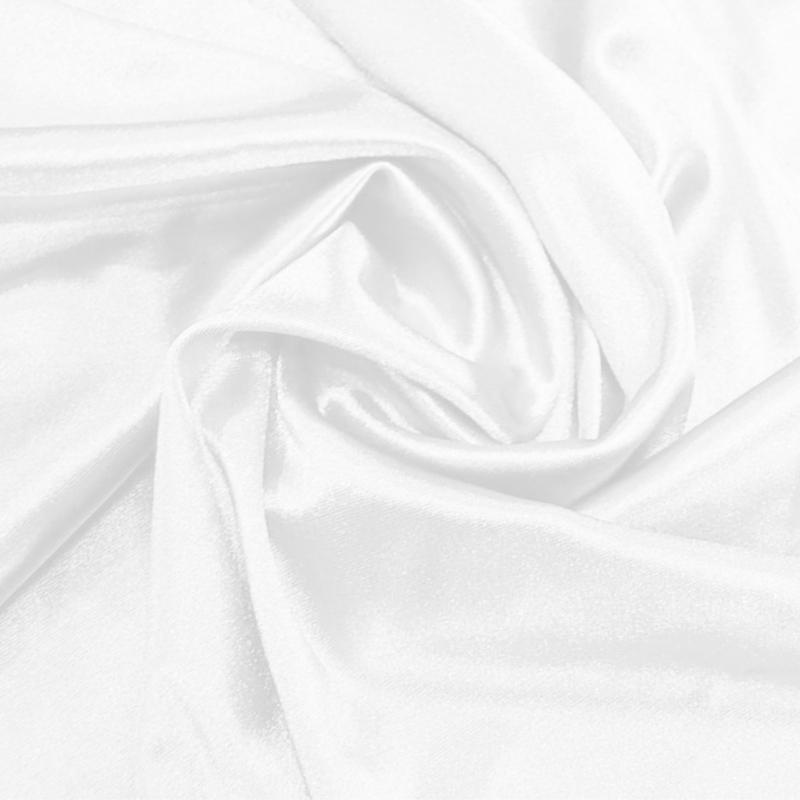 Lycra Fabric - (Shiny) White
