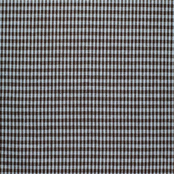 Gingham Brown / Light Blue 2mm Cube 2 mm Mix (Ginghams)