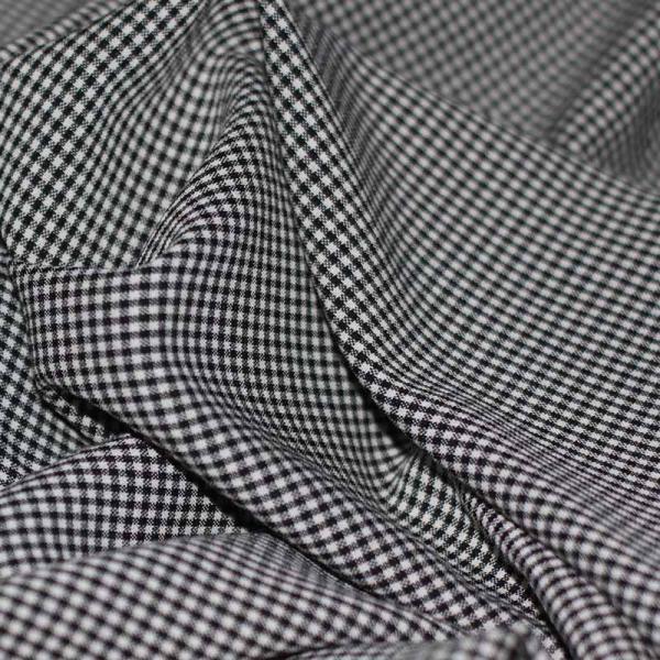 Gingham Fabric Black 2mm FABRIC OUTLET